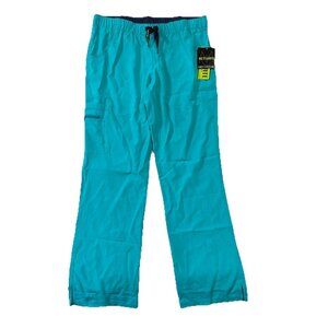 Med Couture Activate Quick Dry Stretch Women's Scrub Pants -Medium- Aqua
